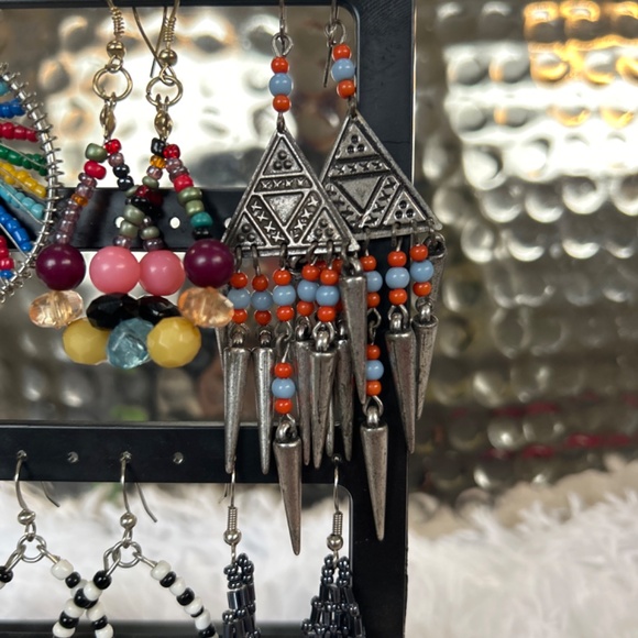 Beaded earings - Picture 3 of 4